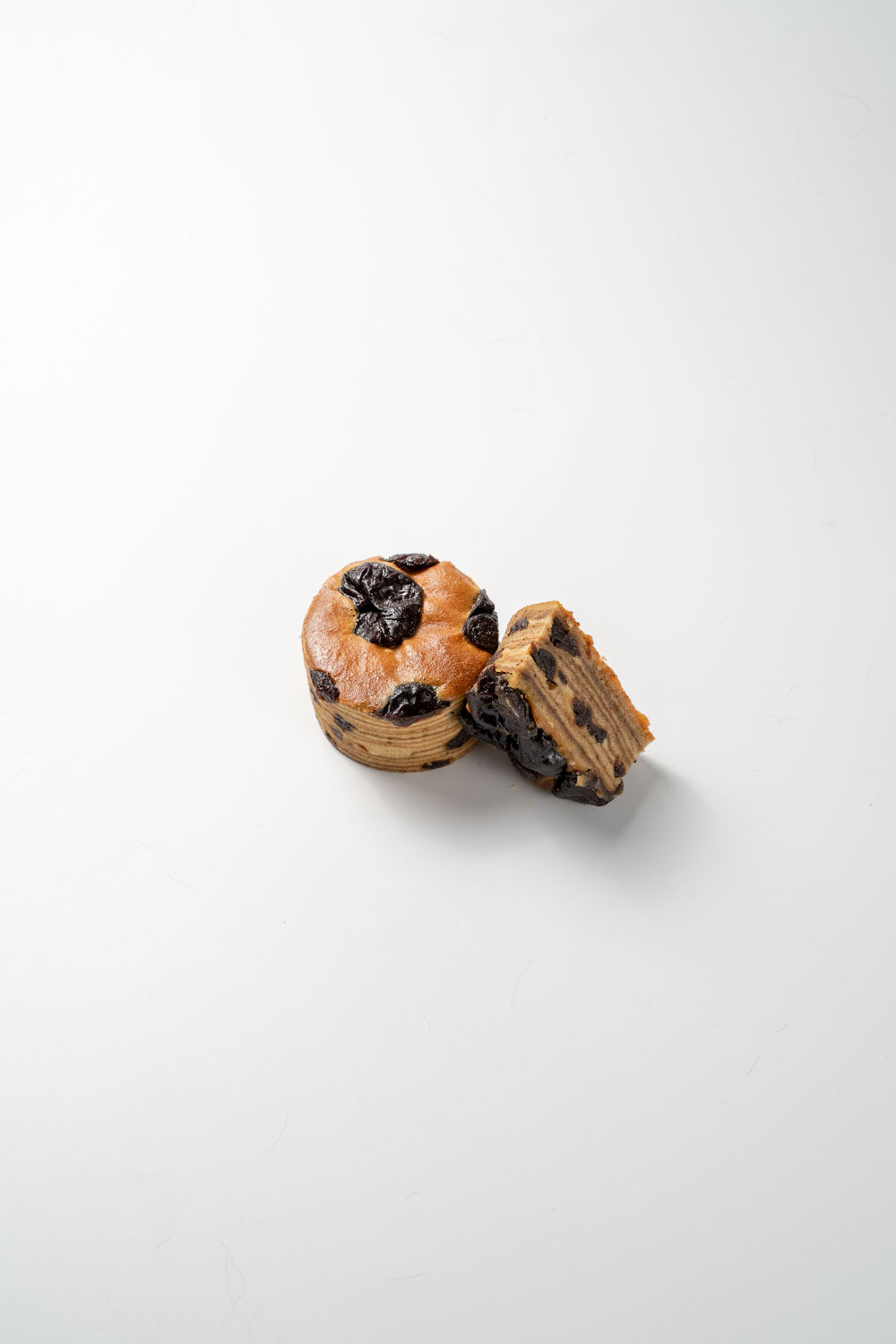 Prune Mooncake white background